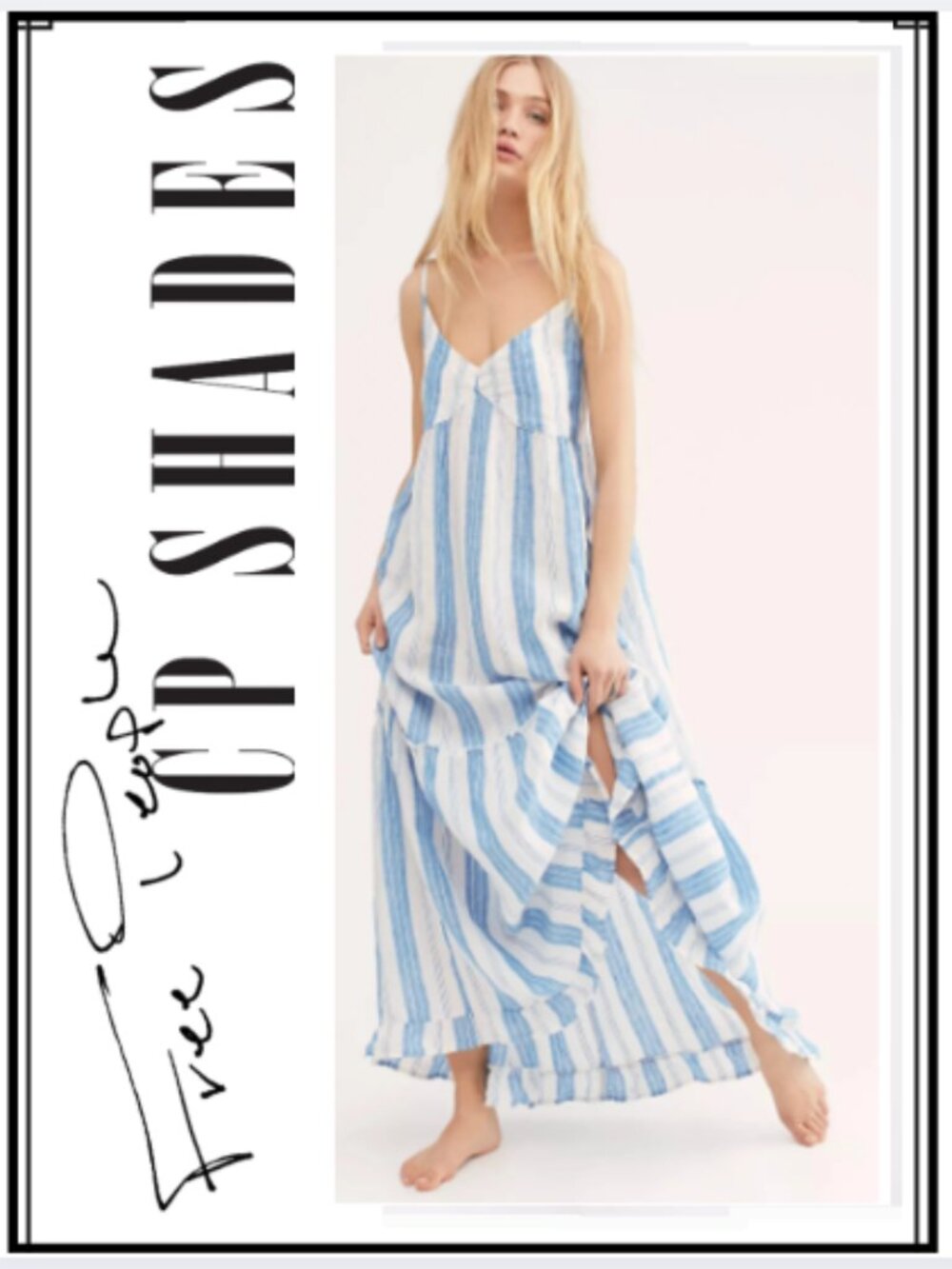 Free People / CP Shades  Isabella Stripe Maxi Dress